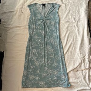 Vintage boho. Faith. Passion blue floral dress